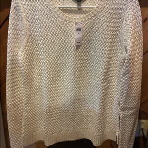 Banana Republic Textured Cream Sweater